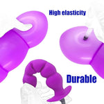 Silicone Anal Beads Inflatable Butt Plug Sex Toys For Men Women And Couples Purple
