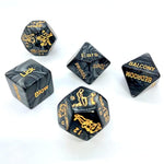 Premium Sex Dice Game With Sex Positions, Perfect For Couples Date Night, Anniversary, 5 Black Set