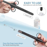 Lube Applicator Injectors with 10ml Precise Scales, 6.5” Long, Anal Shooter with Air-Proof Silicone Cap, Lubricant Applicator for Men, Women & Couples (Black)