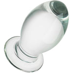 Glass Anal Plug Bomb Butt Plug Trainer G-Spot Prostate Massage Sex Toy For Men Women Vaginal Anal Play (M)