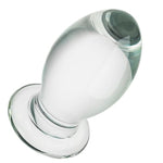 Glass Anal Plug Bomb Butt Plug Trainer G-Spot Prostate Massage Sex Toy For Men Women Vaginal Anal Play (S)