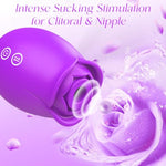 Rose Sex Toy Women Vibrator,Adult Sex Toys Stimulator Sucking Vibrators For Women'S Vibrators G Spot Dildo,Clitoral Women Sex Toy, Female Adult Sex Toys Massager With 9 Modes For Couples