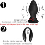 Bunny Tail Butt Plug Vibrator, Soft Silicone Anal Plug With White Furry Tail Plug, Wireless Remote Control Design, Rabbit Tail Trainer For Adult Sex Toys For Role Play Cosplay Women, Men And Couples