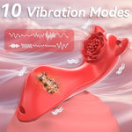 Women Sex Toys Wearable Panty Vibrator, Female Adult Sex Toy With 10 Vibration Modes, Remote Control Rose Clitoral Stimulator Vibrator, Couples Sex Toy For Women'S Pleasure Sexual