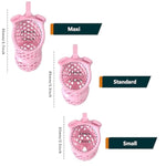 Lightweight Male Chastity Cage, Resin Cock Cage Chastity Devices,Adult Sex Toy For Men, Locked Key,5 Sizes Rings Included (Pink, Small)
