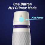 Sex Toys For Men Male Masturbator - Male Sex Toy Penis Pump With 3 Suctions & 4 Vibrations, Mens Sex Toys With 3D Sleeve, Hands Free Masturbators Blowjob Adult Toys, Silicone Shell Pocket Pussy(Gray)