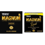 TROJAN Magnum Large Condoms 36 Count and MAGNUM Raw Large Condoms 24 Count
