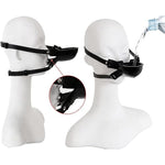 Mouth Plug Gag Urinal Piss With Adjustable Harness,Funnel Gay Mouth Ball Gag Oral Sex, Sm Bondage Slave Extreme Sex Toys For Women Men Couples(Black) (Black)