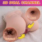 Sex Doll Sex Toys For Men - 7.5 Lb Realistic Male Masturbator Pocket Pussies, Mens Sex Toys With Lifelike Vagina And Anal Stroke, Adult Toys Big Butt With Care Kit Cleaning & Maintenance Set Powder