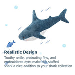 Giant Stuffed Animal Shark Plush 32In, Shark Stuffed Animal Large, Soft Shark Pillow Stuffed Toy For Kids