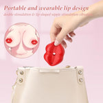 Nipple Toys Nipple Clamps Vibrator Sex Toys,Nipple Clamps With 10 Vibration Modes, Portable Remote Control Lip-Shaped Vibrating Nipple Clamps,Bdsm Nipple Vibrator For Men And Women Couple