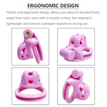 Male Chastity Cock Cage - Super Small Baby Nami Pink Sissy Chastity Device Complete Set, Lightweight Body-Safe Nylon Resin Cb Lock Bdsm Sex Toy Penis Exercise Virginity For Men