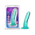 B Yours Plus Hard N' Happy 5Dildo, Strong Suction Cup & Harness Compatible, Realistic Feel, Transparent Tapered Head For Adults Men Women, Teal