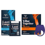 Delay Wipes Sexual Enhancer For Men To Last Longer In Bed, Extended Climax Control With Benzocaine + Vibrating Cock Ring With 9 Vibrating Intensities, Sex Toys For Men, Penis Ring Vibrator