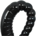 15.15 * 1.75 Inch Extra Large Double Ended Realistic Dildos Extra Long Double Dildo Realistic Penis And Beads Soft And Flexible Double Side Dildo For Male Female Couples Double Dong (Black)