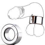 Stainless Steel Metal Male Cock Ring Exercise Massager Weight Bearing Ring Bdsm Penis Cock Ring Sex Toys
