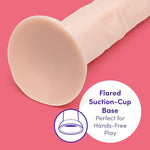 Lifelike Lover Realistic Dildo - 10 Inch - Large Firm Suction Cup Dildo For Women - Harness Compatible Strap On - Adult Sex Toys - Waterproof - Flesh Pink