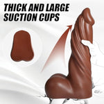 16.1 Inch Huge Thick Dildo Realistic,3.9 Inch Diameter Massive Dildo Brown With Suction Cup,Giant Adult Sex Toy For Women Men Couples Games
