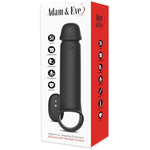 Adams Xl Vibrating Extension, Penis Sleeve Adds 3 Inches With Remote Control Vibration, Stretchy Ball Strap For Secure Fit, 10 Vibration Modes, Rechargeable Silicone, Couples Pleasure Toy