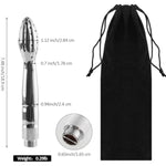 Aluminum Shower Cleaner Douche System,Handheld Water Shower Nozzle Anal Rinse Vaginal Cleaning Kit For Men And Women + Velvet Carry Bag