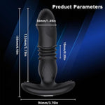 Anal Plug Vibrator Remote Control Prostate Massager Invisible To Wear With 10 Push Into And Vibrating Modes Suitable For Men And Women Butt Vibrating Plugs