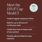 DIVA Cup Model 2, Wash & Shaker Cup Combo, Model 2