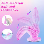 5 Inch Small Tentacle Octopus Dildo Cute Anal Plug With Suction Cup, 6 Inch Realistic Monster Dildo Anal Stretcher For Beginners, Silicone Fantasy Bad Dragon Dildos Sex Toy For Gay Men Women Pink