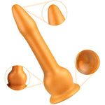 Super Long Liquid Silicone Butt Plug With Strong Suction Cup Waterproof Anal Plugs Prostate Massage Stimulation Anal Trainer Kit For Beginner Advanced Players (M)
