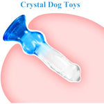 Realistic Wolf Dildo With Knot, Crystal Suction Cup Dildo Adult Sex Toys For Women,Couples