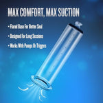 Acrylic Penis Pump Cylinder, 2.25 Inch X 9 Inch - Laser Etched Measurements - Replacement Vacuum Tube For Nterchange Compatible Performance Collection Pump Systems - Male Sex Toys