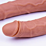 12.2 * 1.7 Inch Double Head Big Dildo, Silicone Long Thick Dildo, Realistic Wide Double End Dildo,Double Sided Adult Large Penis Anal Vagina Stimulator Adult Sex Toy For Female Lesbian