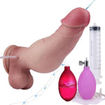 Adult Sex Toys Inflation Ejaculation Realistic Dildo,9.05" Long Adjustable Thickness Squirting Stimulation Butt Plug Jetting Anal Vagina Expansion Doll,Strong Suction Cup G Spot Sprayer