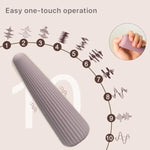 Ribbed Soft Vibrator - Silicone Flexible Vibrators - Personal Massager For Vagina Clitoral G Spot Nipples Stimulation - 10 Modes Vibe - Adult Sex Toy For Women, Man, Couples