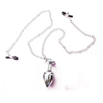Adult Nipple Chain With Anal Plug Nipple Labia Clitoris Clamp Body Chain Toys G Spot Anal Trainer Metal Butt Plug Kit Bdsm Fetish Sex Adult Toy For Beginner Adult Women Men Couple Sm Game