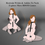 Neck To Wrist Bdsm With Bed Bondage Set