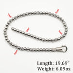 Urethral Sounds Stainless Steel Beads Catheter Dilator 19.69" Smooth Penis Insert Stimulation Urethral Sounding Toys Catheter Stretching Male Masturbation Rod(9mm)