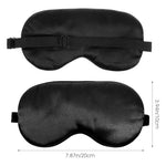3 Pcs Sleep Mask, Silk Blackout Eye Mask Eyeshade Black, Blue, Green