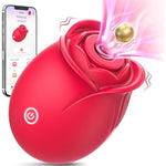 Rose Sex Toy Adult Toys - App Control Vibrator Sex Toys Adult Toy With 9 Sucking & 9 Vibrating Modes For Women Sex Toys, Rose Sucker G Spot Vibrators Sex Games Stimulator For Woman Couples