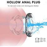 Butt Plug Douche Enema Anal Dilator Hollow Anal Plug Sex Toys For Woman Men Gay Prostata Massager Peep Vaginal Sex Products Transparent