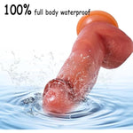 Realistic Dildo For Beginners, Lifelike Huge Silicone Dildo With Strong Suction Cup For Hands-Free Play, Realistic Penis For G-Spot Stimulation Dildos, Anal Sex Toys For Women And Couple (L)