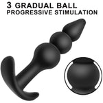 Anal Butt Plug Set For Comfortable Long-Term Wear 3Pcs Silicone Anal Sex Toys With Flared Base Anal Butt Trainer Kit Prostate Massage For Men And Women (Black)