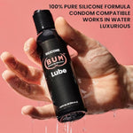 Silicone-Based Personal Lubricant 4Oz - Uber Long-Lasting, Non-Sticky, Unscented - Water-Resistant, Latex Condom Safe, For Men, Women, And Couples