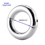 Ball Stretcher, Male Stainless Steel Ball Stretcher Testicle Stretching Ring Metal Device Toys With Color Box Package (39Mm-7.62Oz)