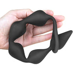 Anal Beads, Silicone Anal Chain Link With 5 Balls And Safe O Pull Ring, Anal Butt Plug Dildo G-Spot Prostate Massager For Men Women