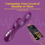 Tracy’S Dog Triple Stimulation Rabbit Vibrator With App Control - Adult Toy For Clitoral, G-Spot & A-Spot Pleasure, Customizable Vibrations, Deep Penetration Vibrating Dildo Sex Toys For Women Couples