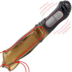 Vibrating Penis Sleeve With Ball Stretcher - Reusable Black Unique Shape Stretchy Cock Extender Sheath - Penis Enlarger Sex Toy For Couples Men