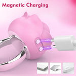 Rose Ring Massager for Couples – Rechargeable Vibrating Ring, Waterproof Silicone Intimate Toy, Quiet Motor, USB Charging