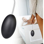 Liquid Silicone Anal Plugs Egg-Shaped Butt Plug With Stainless Steel Pull Chain Prostate Massager Vaginal Stimulation For Women Men Couple (L)