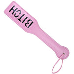 Bitch Spanking Paddle For Adults, 12.8Inch Faux Leather Bdsm Paddle For Sex Play, Pink