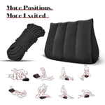 Inflatable Sex Pillow And Bdsm Shibari Bondage Sex Rope, Multifunctional Sex Furniture Pillow Bdsm Kit Adult Bondage Restraints Set Sex Toys For Women, Men And Couples, Pillow&Rope